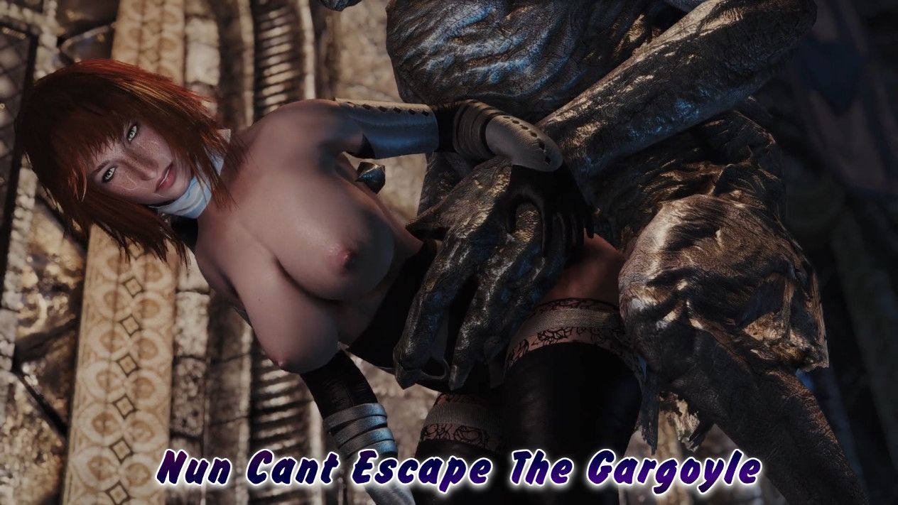 Nun Cant Escape The Gargoyle