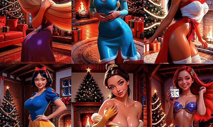 Disney Princesses Christmas – 16 MINUTES EXCLUSIVE VIDEO [Velvet Muses AI]