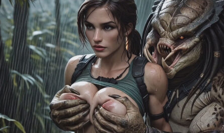 Lara Croft VS Predator [AiPorn]